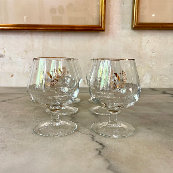 Lot de 6 verres à cognac Napoléon