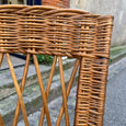 Paire de chaises en osier années 60