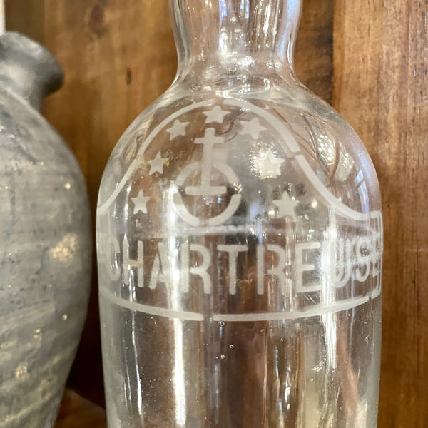 Ancienne bouteille en verre Chartreuse XIXe