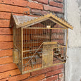 Cage à oiseaux métal doré