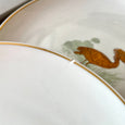 Lot de 12 assiettes en porcelaine Bernardaud "Les oiseaux d'or"