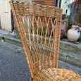 Paire de chaises en osier années 60