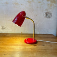 Petite lampe de bureau années 50 rouge