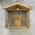 Cage à oiseaux métal doré