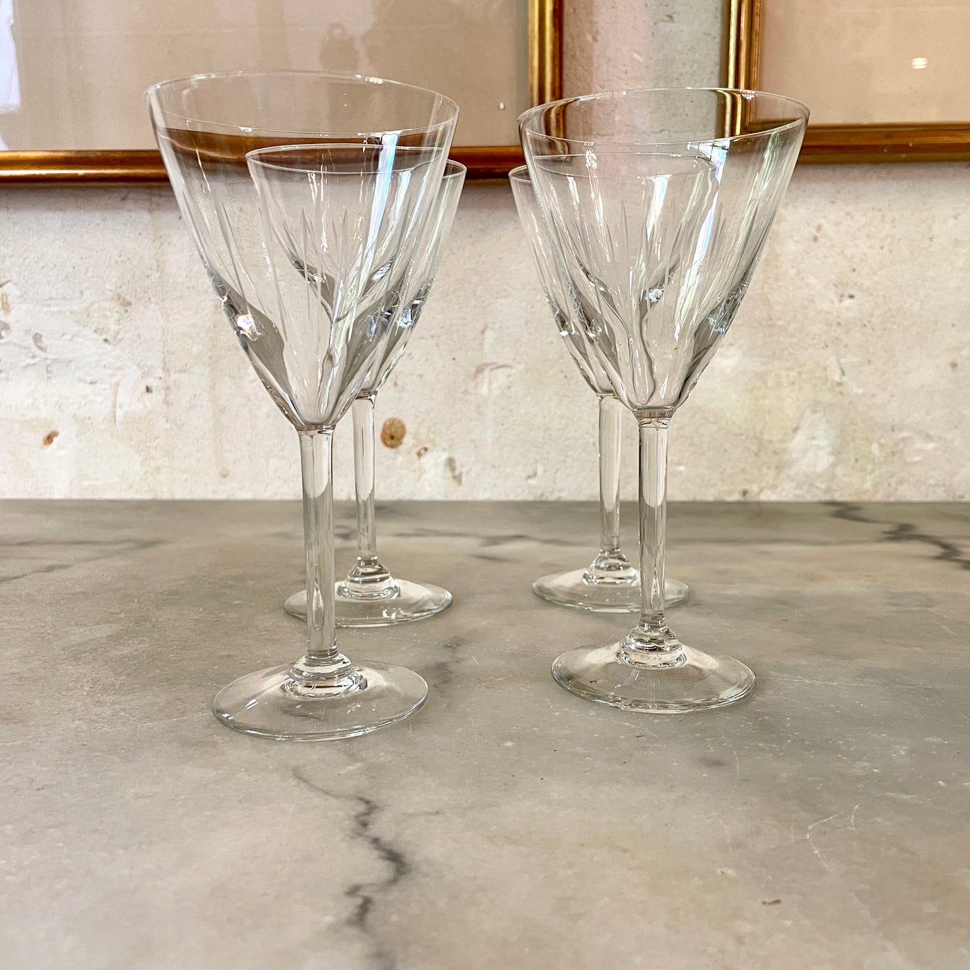 Lot de 4 verres en cristal Christofle