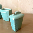 Série de 6 pots à épices Saint-Clément turquoise