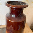 Grand vase bicolore marron West Germany