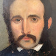 Portrait XIXe L'homme à la moustache