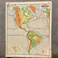 Carte géographique Continent américain Vidal Lablache