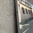 Miroir sur pied cadre chromé