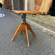 Chaise de bureau pivotante bois et métal