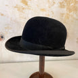 Chapeau melon ancien feutre noir