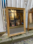 Grand miroir rectangulaire doré