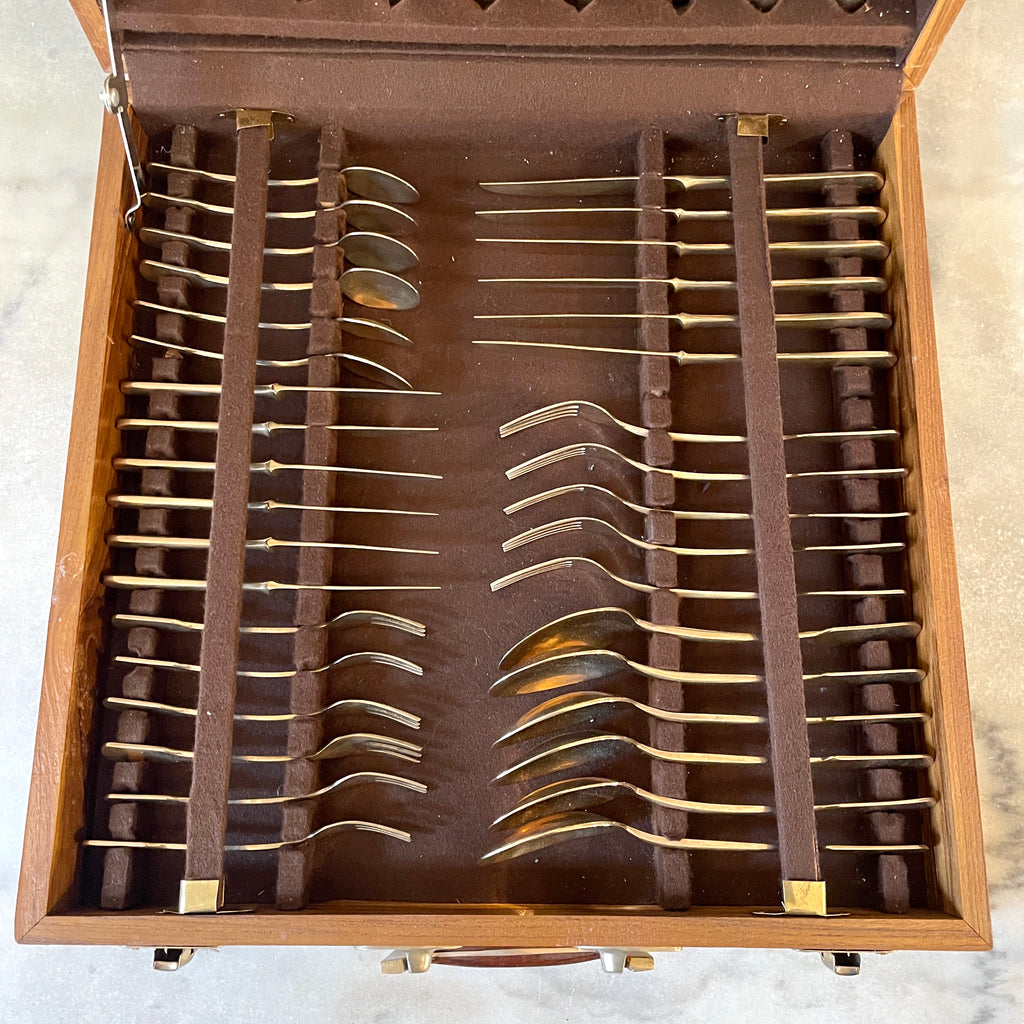 Menagere 144 pieces bronze nickele - Arts de la table Menagere 144 pieces bronze nickele - Arts de la table