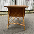 Bureau en rotin et bois Louis Sognot, années 50