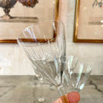 Lot de 4 verres en cristal Christofle