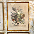 Lot de 4 grandes gravures  bouquets de fleurs d'apères Jean-Baptiste Monnoyer