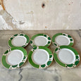 Lot de 6 assiettes en porcelaine de Limoges Philippe deshoulières