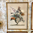 Lot de 4 grandes gravures  bouquets de fleurs d'apères Jean-Baptiste Monnoyer