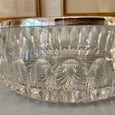 Coupe en cristal taillé fond plat