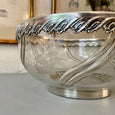 Coupe Art Nouveau en cristal et argent massig Saglier Frères & Cie