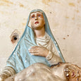 Statue plâtre La Pieta années 30