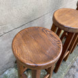 Tabouret haut en chêne massif