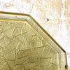 Plateau octogonal en verre jaune Art Déco