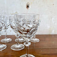 Lot de 6 verres à eau en cristal Brunner