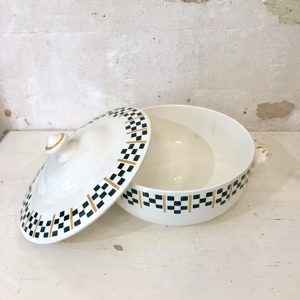 Soupière en faïence Chantilly Terre de Fer HBC