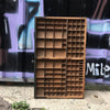 Grand casier d'imprimeur en bois