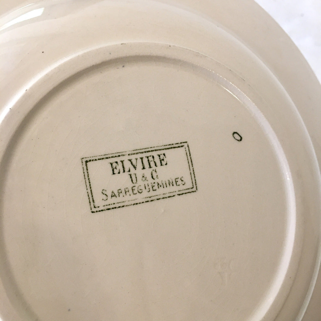 Assiette creuse Sarreguemines Elvire