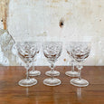 Lot de 6 verres à eau en cristal Brunner