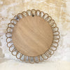 MIroir en osier vintage