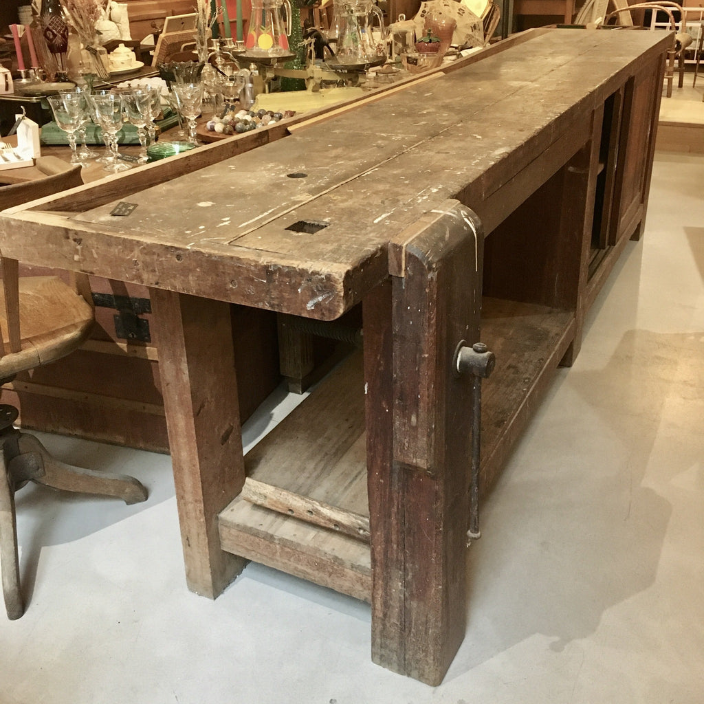 Etabli de menuisier en chêne massif