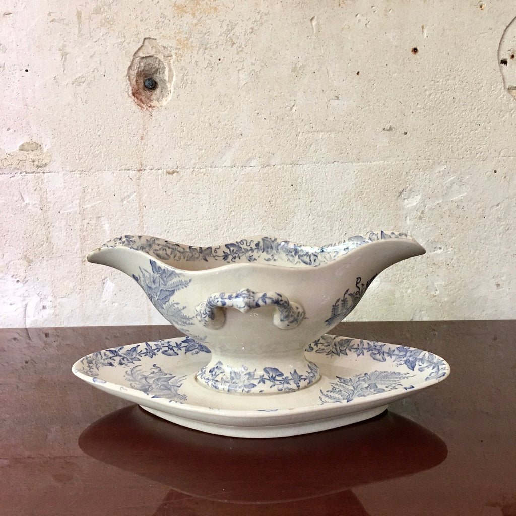 Saucière en faïence Liseron FF Pexonne