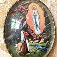 Médaillon religieux de Lourdes