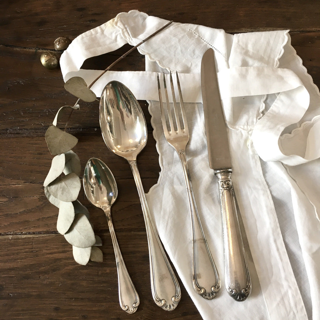 Lot de 6 fourchettes en métal argenté Charlionais & Panassier