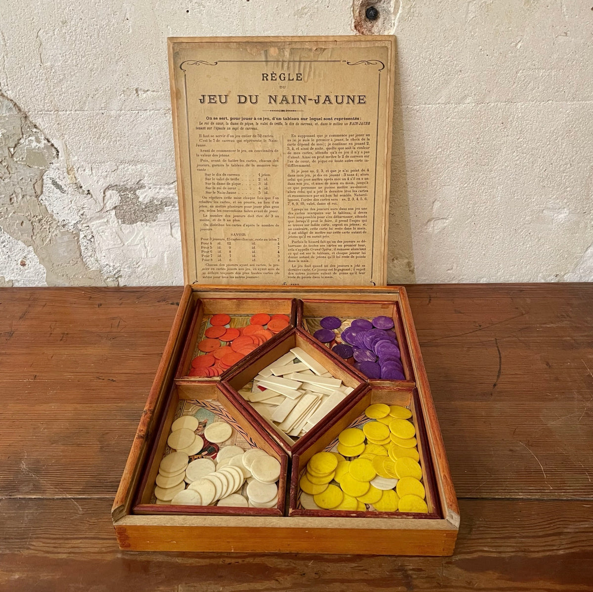 French Jeu du Nain-Jaune game in Antique Games French Jeu du Nain-Jaune game in Antique Games