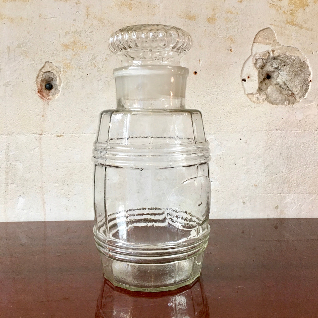 Grande bonbonnière en verre avec bouchon