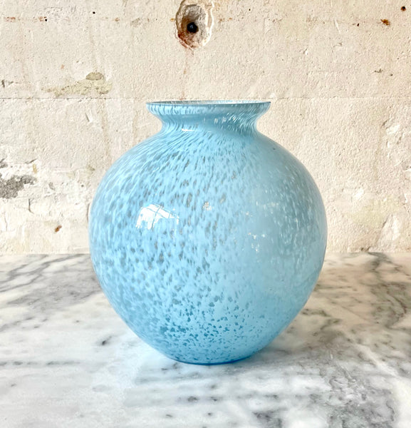 Vase boule Art Déco en verre de Clichy