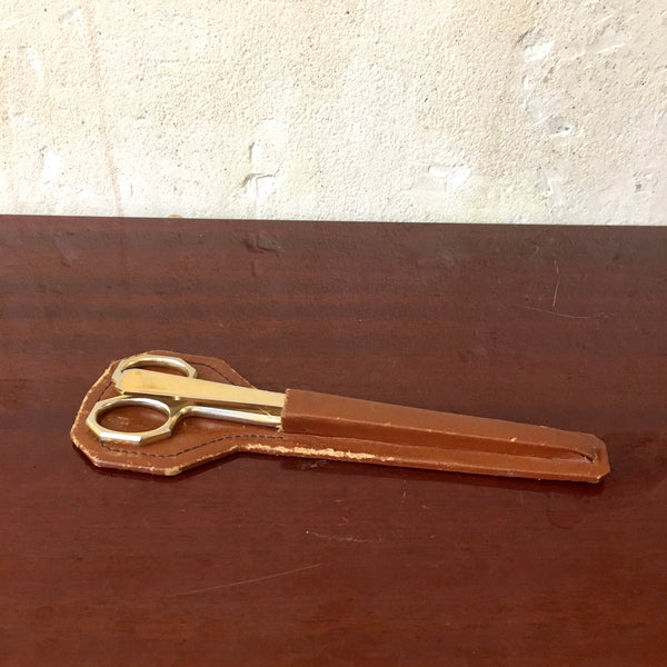 Set de bureau en métal doré