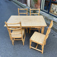 Ensemble table et chaises rotin