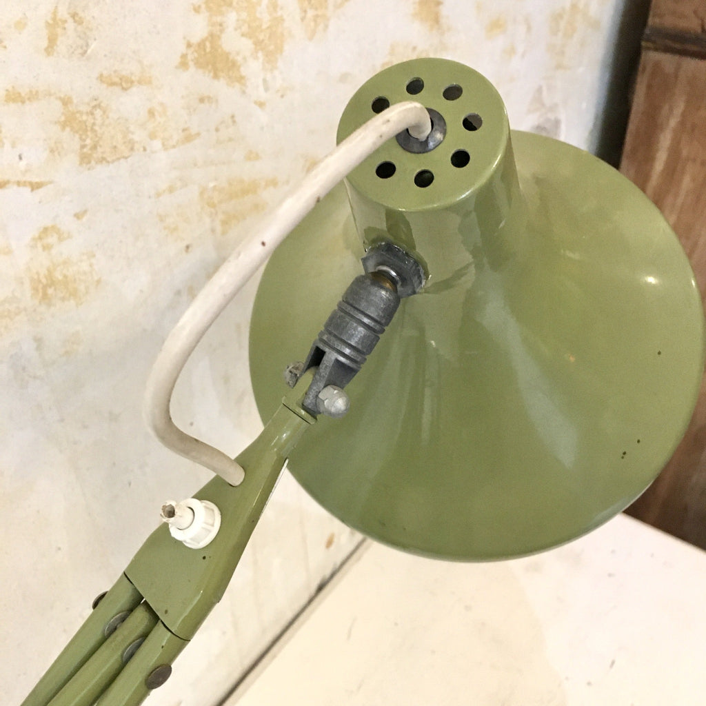Lampe articulée d'usine vert laurier