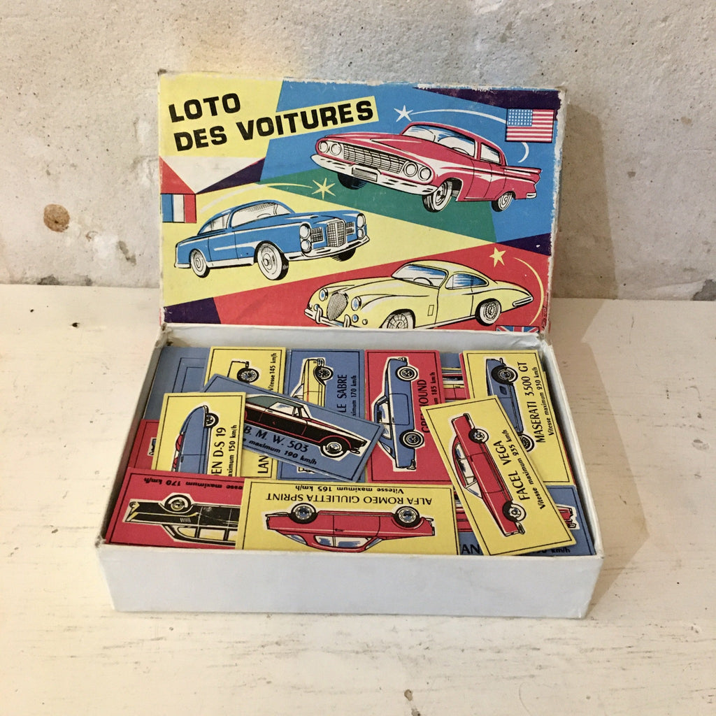 Jeu de loto des voitures