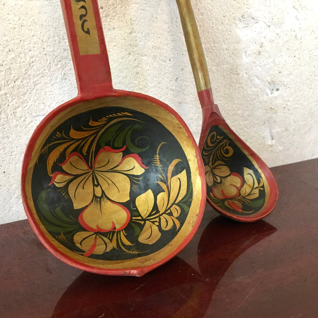 Set de 2 cuillères en bois russe