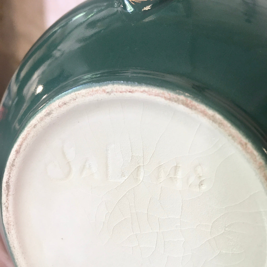 Sucrier vert Art Déco Salins