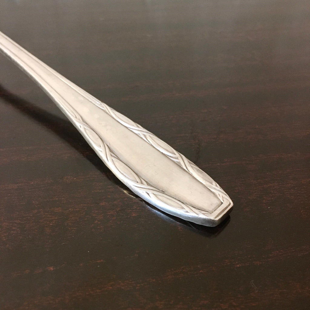 Cuillère de service Argental monogrammée