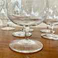 Ensemble de 6 verres à cognac en cristal de Daum