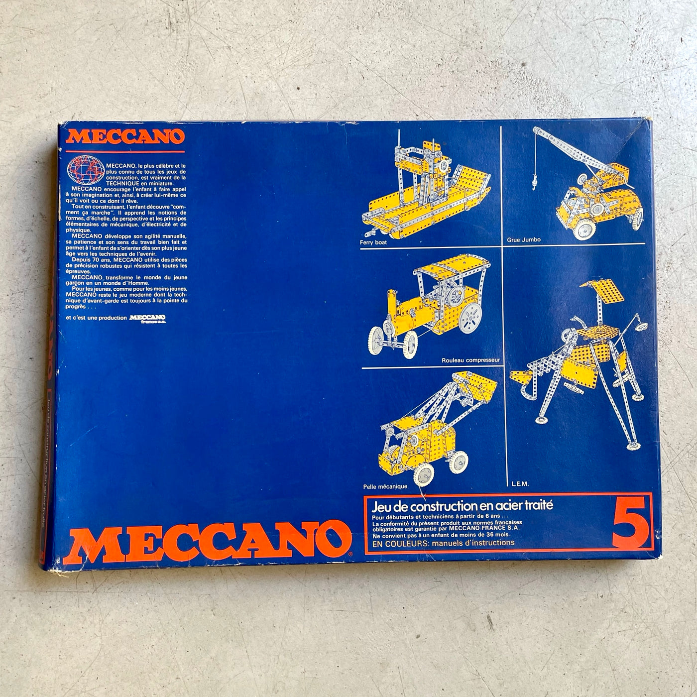 Boîte de jeu Meccano n°5 – Brocante La Vitrine